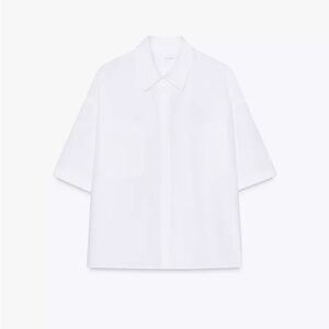 CROPPED POPLIN SHIRT ZW COLLECTION